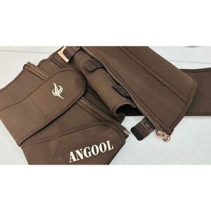 ANGOOL Women's Neoprene Waist Trainer Trimmer Belt Size Large